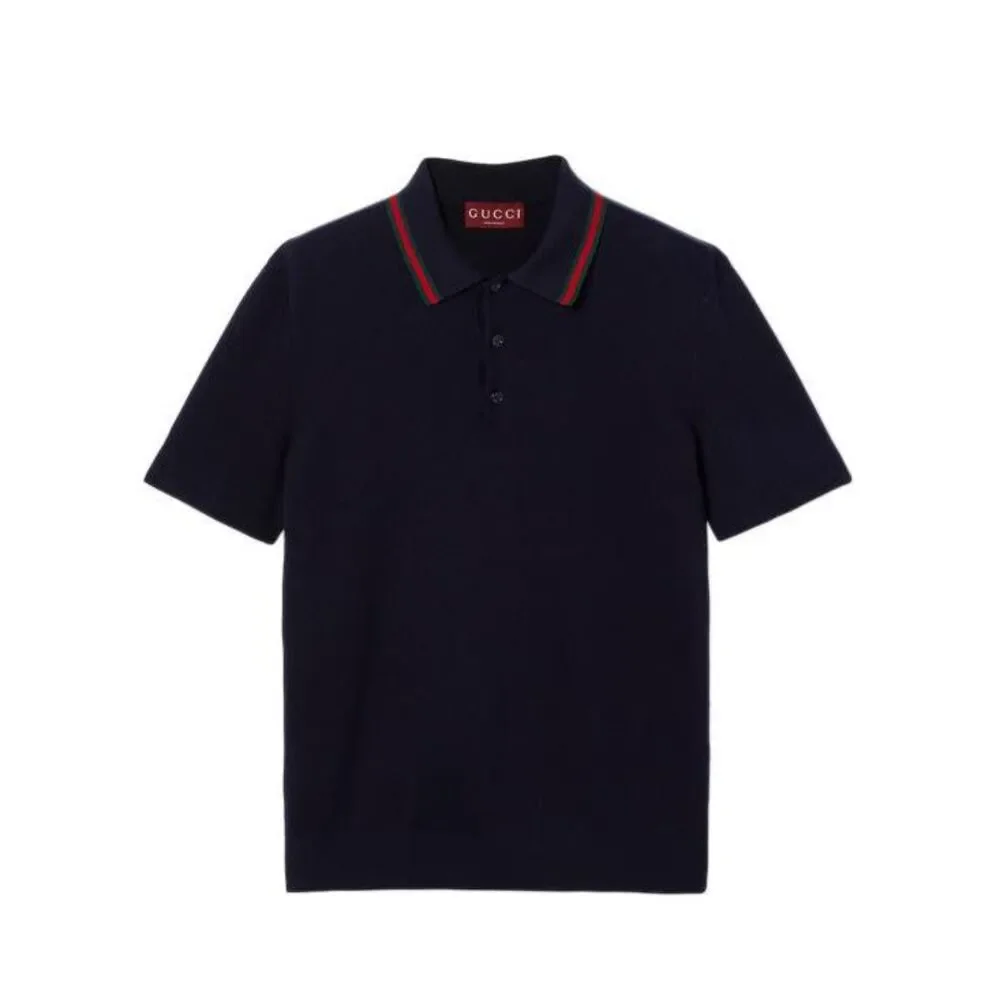 Silk Cotton Polo Shirt